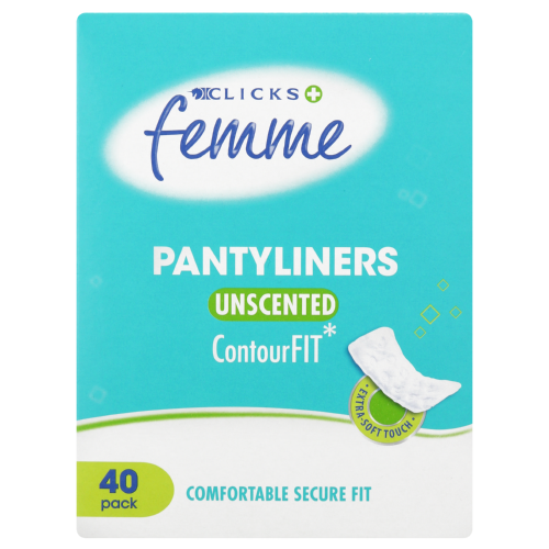 Pantyliners Unscented 40 Liners