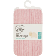 Girls Pink Stockings 3-6M