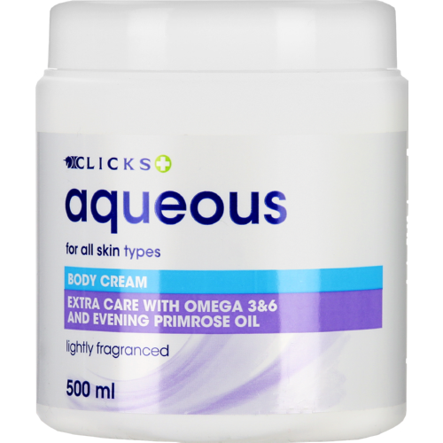 Aqueous Body Cream Omega 3 & 6 500ml