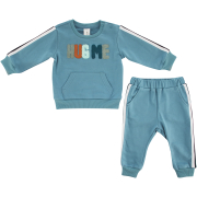 Boys Blue Trim Jogger Set 0-3M