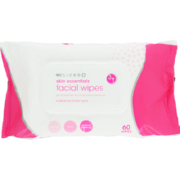 Skin Essentials 3-in-1 Facial Wipes All Skin Types 60 Wipes