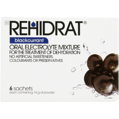 Oral Electrolyte Mixture Blackcurrant 14g x 6 Sachets