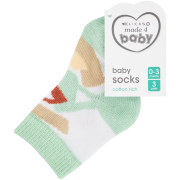 3 Pack Cotton Socks Explorer 0-3M