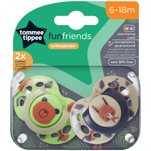 TOMMEE TIPPEE ANYTIME 2 SUCETTES ORTHODONTIC 0-6M