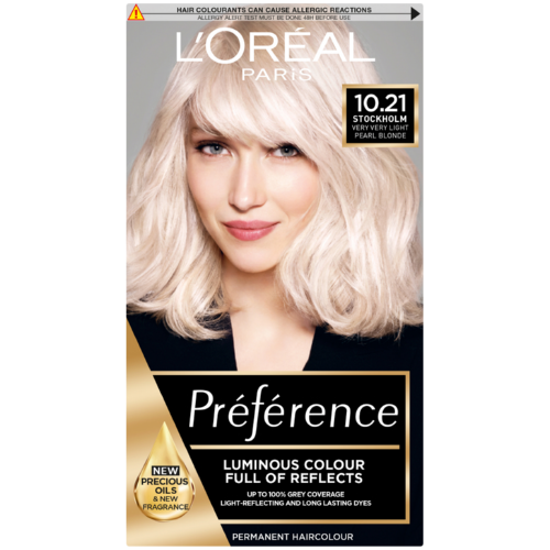 Superior Preference Permanent Hair Colour Light Pearl Blond 10.21