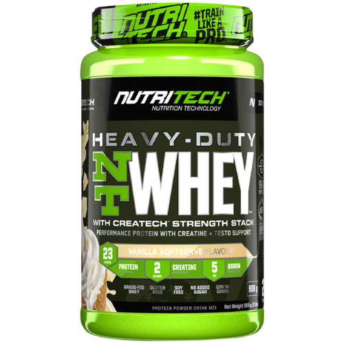 Heavy Duty NT Whey Protein Vanilla Softserve 908g
