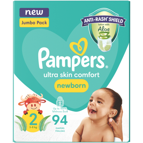 Baby Dry Nappies Jumbo Pack Size 2 94's