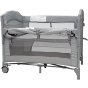 Camp Cot And Co-Sleeper Grey