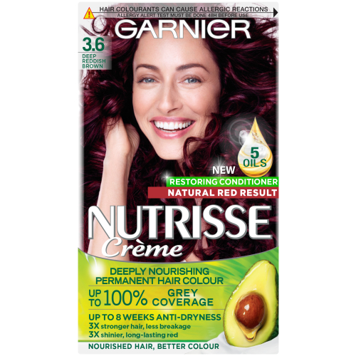 Nutrisse Creme Permanent Nourishing Hair Colour Deep Reddish Brown 3.6