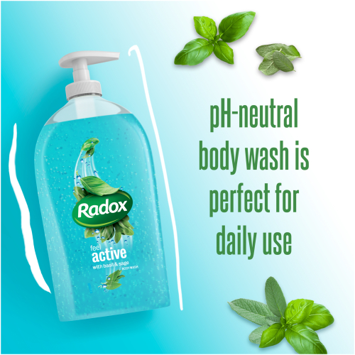 Radox Body Wash Feel Active Basil And Sage 750ml - Clicks
