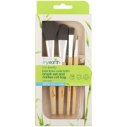 Bamboo Cosmetic Brush Set & Roller Bag