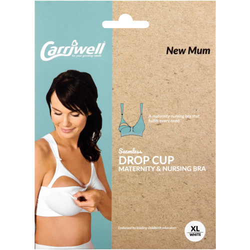 Carriwell Seamless Drop Cup Bra White Extra Large - Clicks