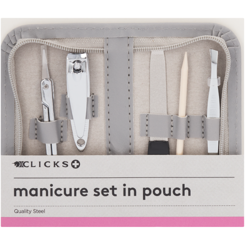 Beauty Essentials Manicure Set In Pouch Green