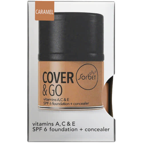 Cover & Go SPF6 Foundation & Concealer Caramel 25ml + 1.2gr
