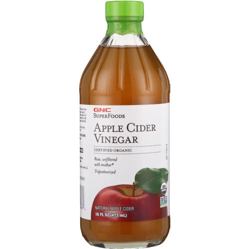 GNC Organic Raw Apple Cider Vinegar 473ml - Clicks