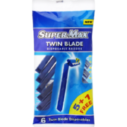 Twin Blade Disposable Razors For Men 6 Razors