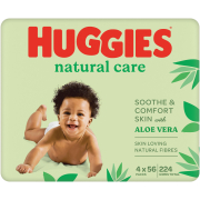 Natural Care Baby Wipes 4 packs x 56 Wipes