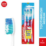 Extra Clean Toothbrushes Medium 3 Pack