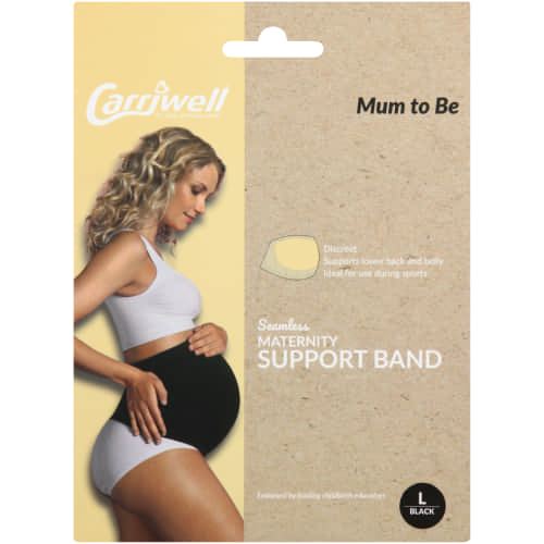 Carriwell Maternity Support Band Black Large - Clicks