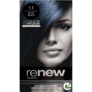 Colour Infusion Permanent Hair Colour Creme Blue Black 1.1