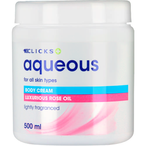 Aqueous Body Cream Rose Oil 500ml