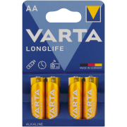 Long Life Extra AA Batteries Pack Of 4
