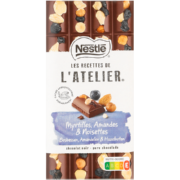 Les Recettes De L'atelier Dark Chocolate Slab Blueberry, Hazelnuts & Almonds 170 g
