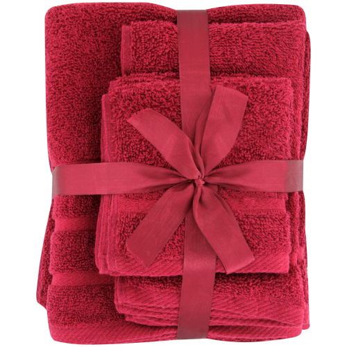 Towel Set Cranberry 6 Piece