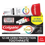 Total 12 Antigerm Multibenefit Toothpaste Charcoal 2x75ml