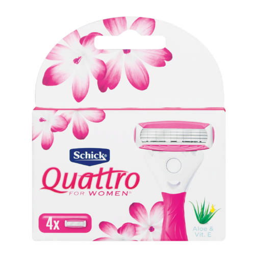Schick Quattro Cartridges For Women 4 Cartridges Clicks
