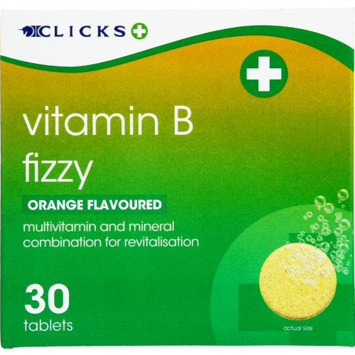 Vitamin B Fizzy Orange 30 Effervescent Tablets