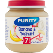 Second Food Bananas & Yoghurt 125ml