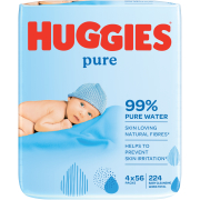 Pure Baby Wipes 4 x 56