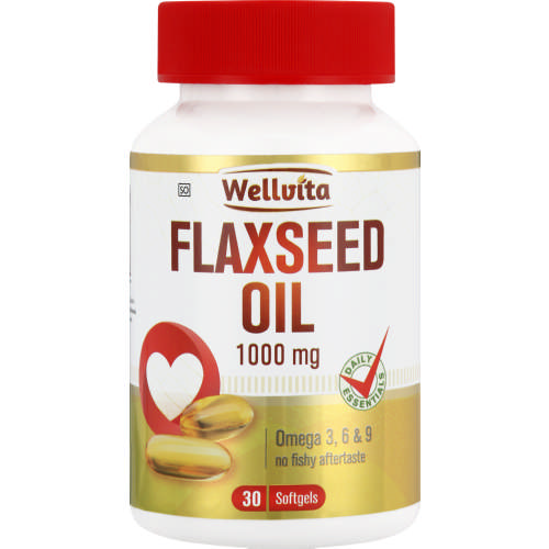 1000mg Flaxseed Oil Omega 3,6+9 Softgels 30 Softgels