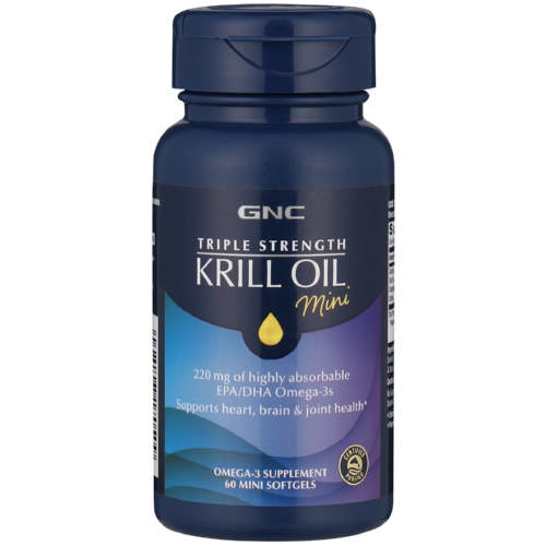Triple Strength Krill Oil 220mg Mini Dietary Supplement 60 Softgels