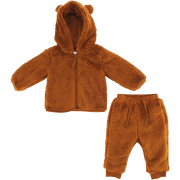 Unisex 2 Piece Hooded Fleece Set 12-18M