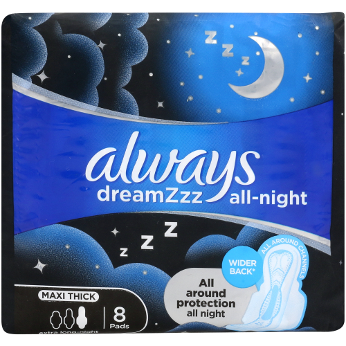 Always Maxi Night 8 Sanitary Pads - Clicks