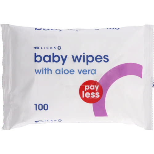 Baby Wipes With Aloe Vera 100 Wipes
