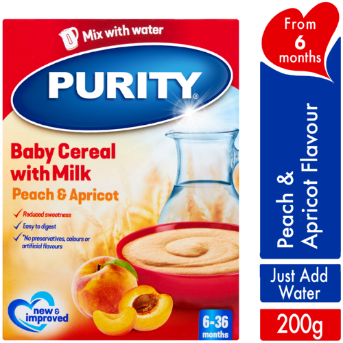 First Foods Baby's First Cereal Peach & Apricot 200g