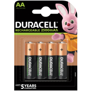 Rechargeable Batteries AA 2500mAh 4 Pack