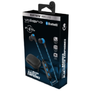 Moda Series Nylon Bluetooth Earphones Blue