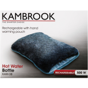 Electric Hot Water Bottle With Pouch Navy