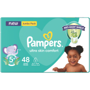 Baby Dry Nappies Jumbo Pack Size 5+ 48's