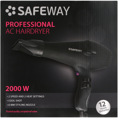 Safeway ProStyle Hairdryer 2000W - Clicks