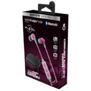 Moda Series Nylon Bluetooth Earphones Pink