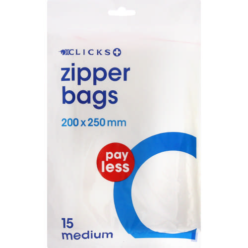 Zipper Bags Medium 15 Bags