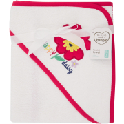 Embroided Hooded Bath Towel Flowers