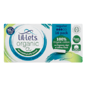 Organic Non-Applicator Tampons Regular 16 Tampons