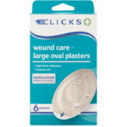 Hydrocolloid Large Oval Plasters 6 Plasters