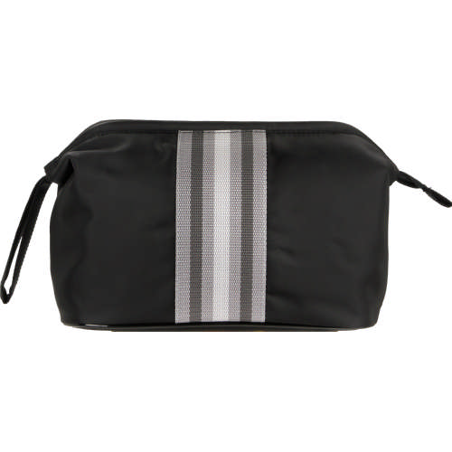 Clicks Toiletry Bag Black & Grey Stripe - Clicks